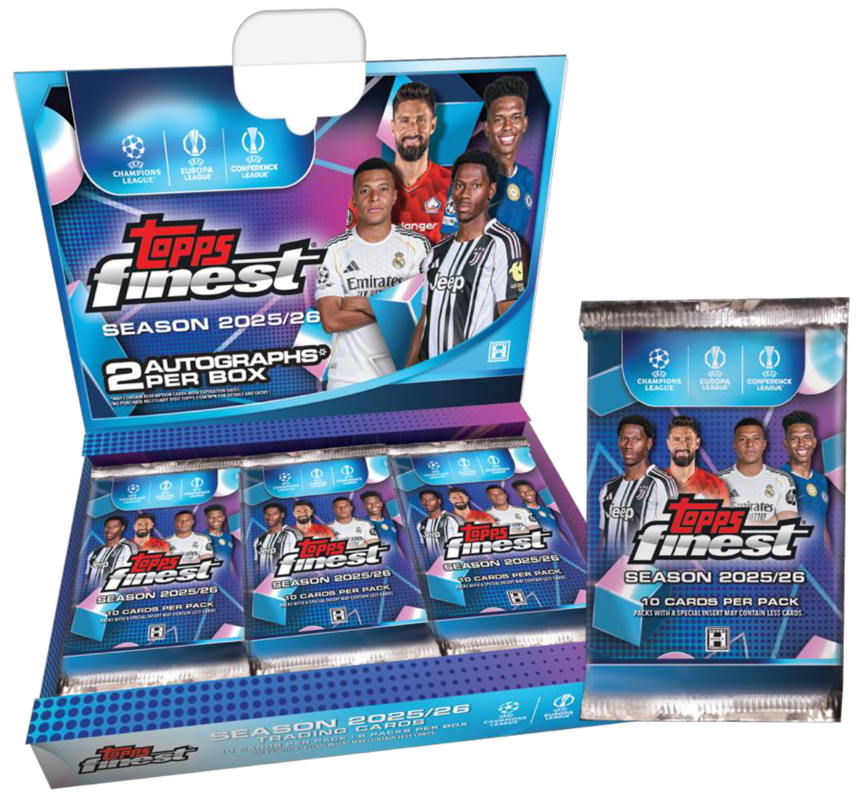 2025-26 Topps UEFA Club Competitions Finest Soccer Hobby Box