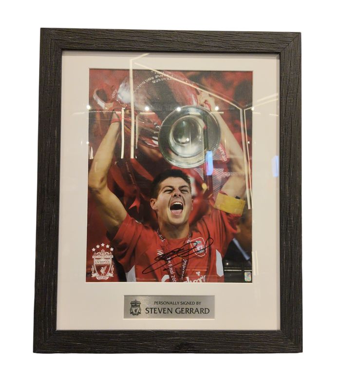 Steven Gerard Signed Poster