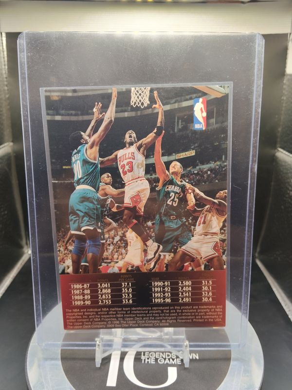 1996 Upper Deck Michael Jordan's Record Setting 8th Season Scoring Title