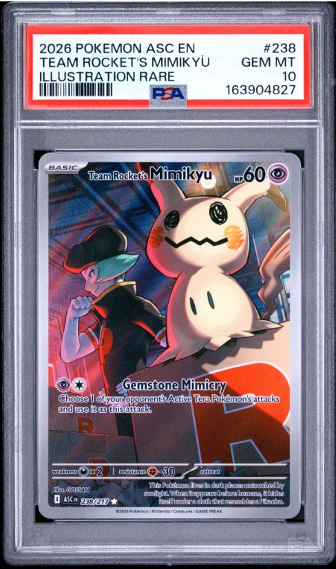 2026 Pokemon Asc-En Ascended Heroes #238 Team Rocket's Mimikyu Illustration Rare