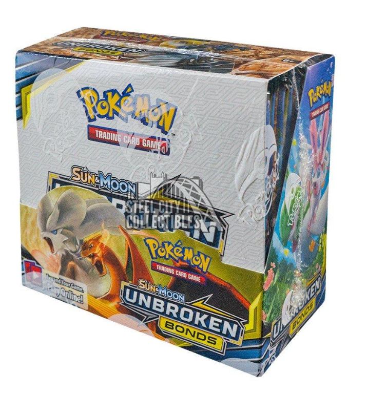 Pokemon TCG: Sun &amp; Moon Unbroken Bonds Booster Box w/ Acrylic Box