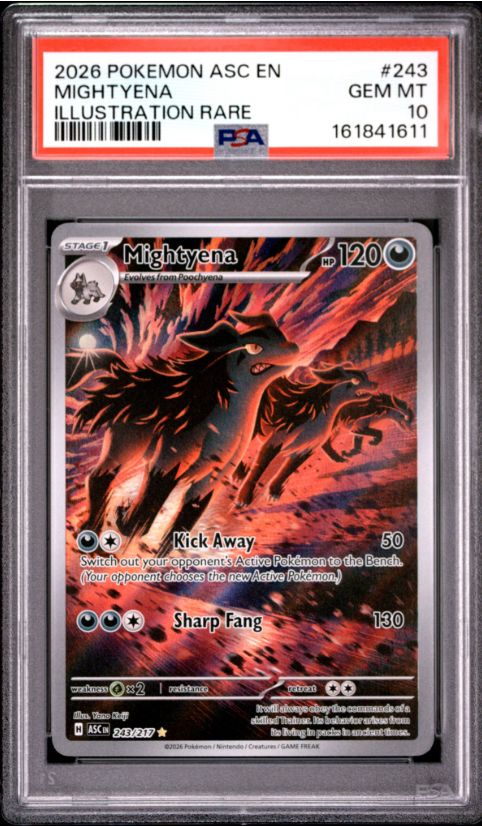 2026 Pokemon Acs En-Ascended Heroes #243 Mightyena Illustration Rare