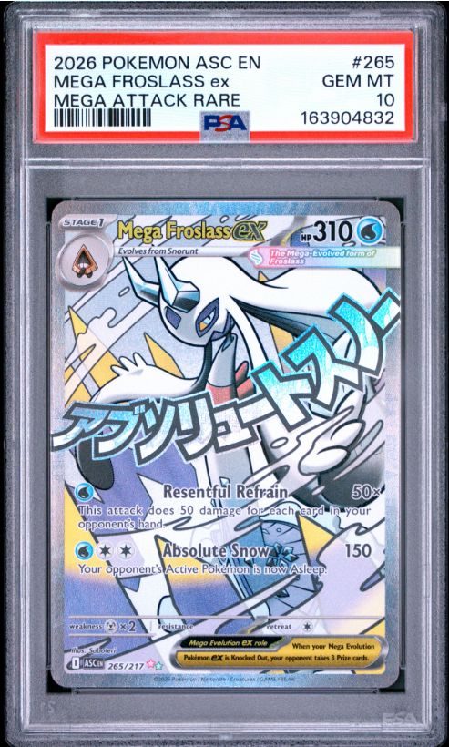 2026 Pokemon Asc En-Ascended Heroes #265 Mega Froslass Ex Mega Attach Rare