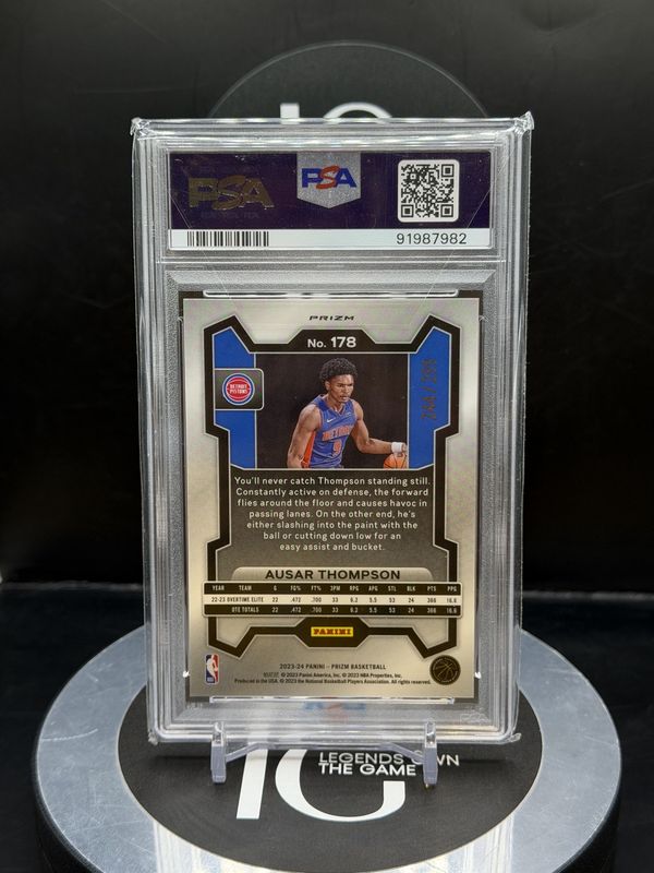 2023 Prizm Ausar Thompson Red #178 PSA 10