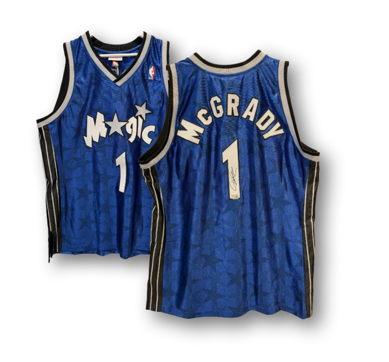 Tracy Mcgrady Orlando Magic Autographed 2000-2001 Blue Mitchell &amp; Ness Authentic Jersey
