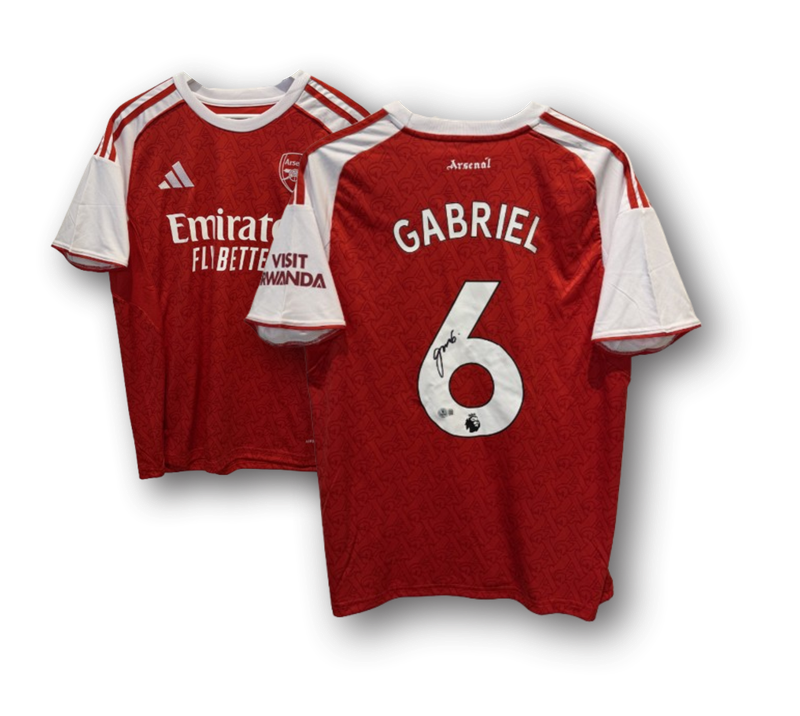 Gabriel Magalhaes Signed Arsenal Jersey