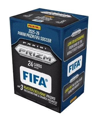 2025-26 Panini Prizm FIFA Soccer Blaster Box (Pink &amp; Orange Mosaics)