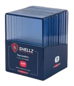 3"x4" Toploader 260PT PREMIUM - Seamless Frame Blue Hint