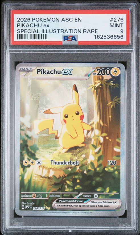 2026 Pokemon ASC En Pikachu ex Special Illustration Rare #276 PSA 9