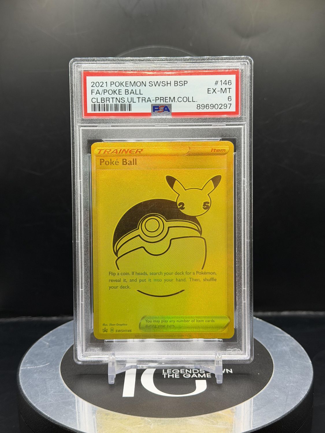2021 Pokemon SWSH BSP FA/ Poke Ball Clbrtns.Ultra-Prem.Coll. # 146 PSA 6