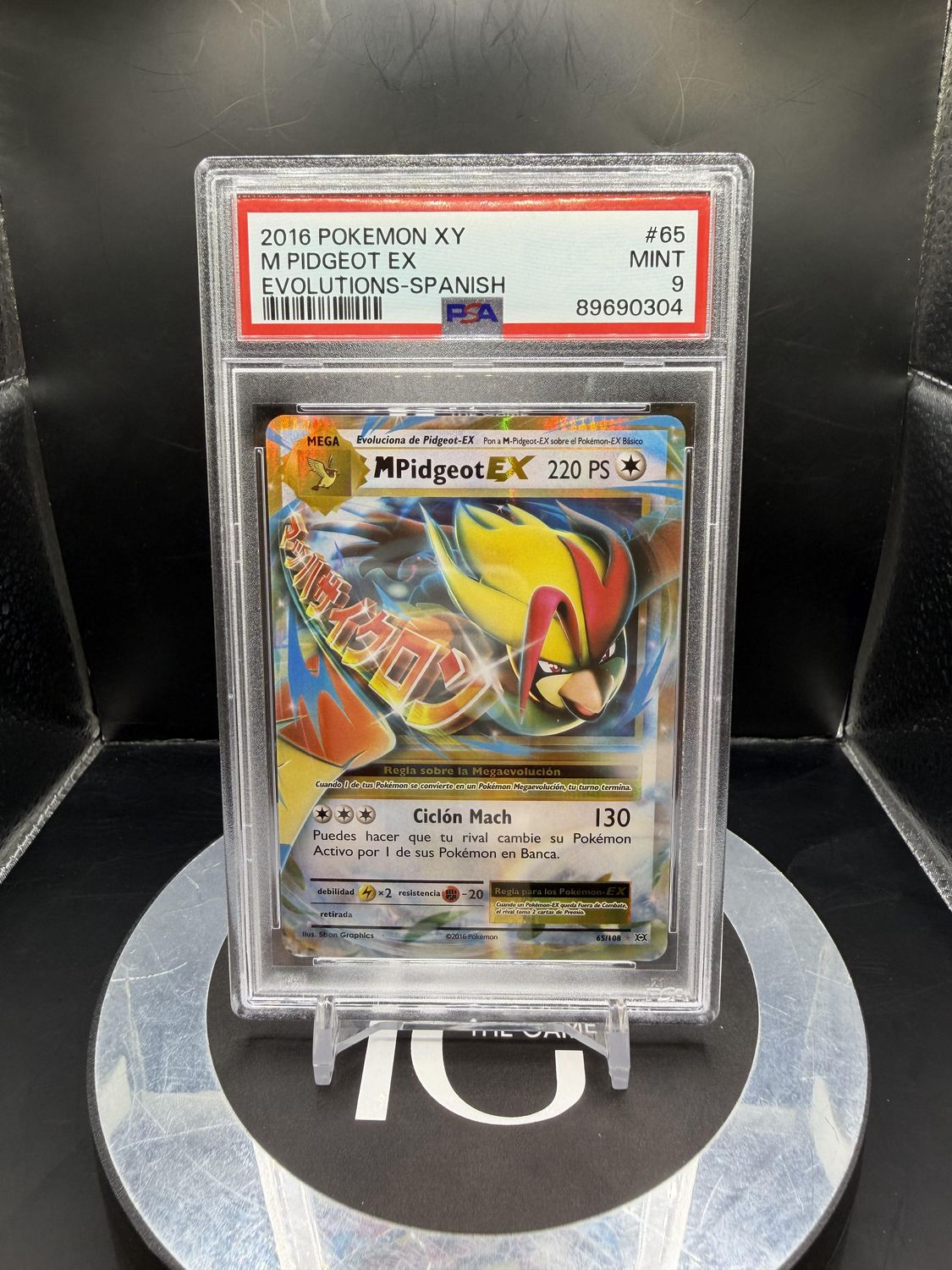 2016 Pokemon XY M Pidgeot Ex Evolutions - Spanish #65 PSA 9