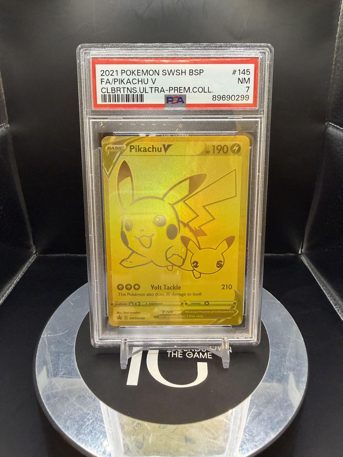 2021 Pokemon SWSH BSP FA/Pikachu V Clbrtns.Ultra-Prem.Coll. #145 PSA 7