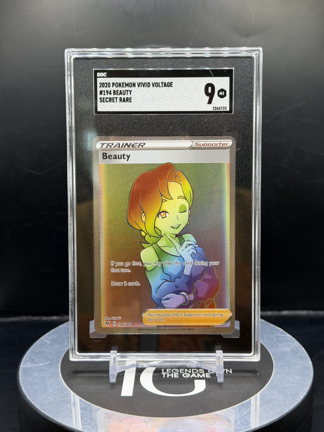 2020 Pokemon Vivid Voltage #194 Beauty Secret Rare SGC 9