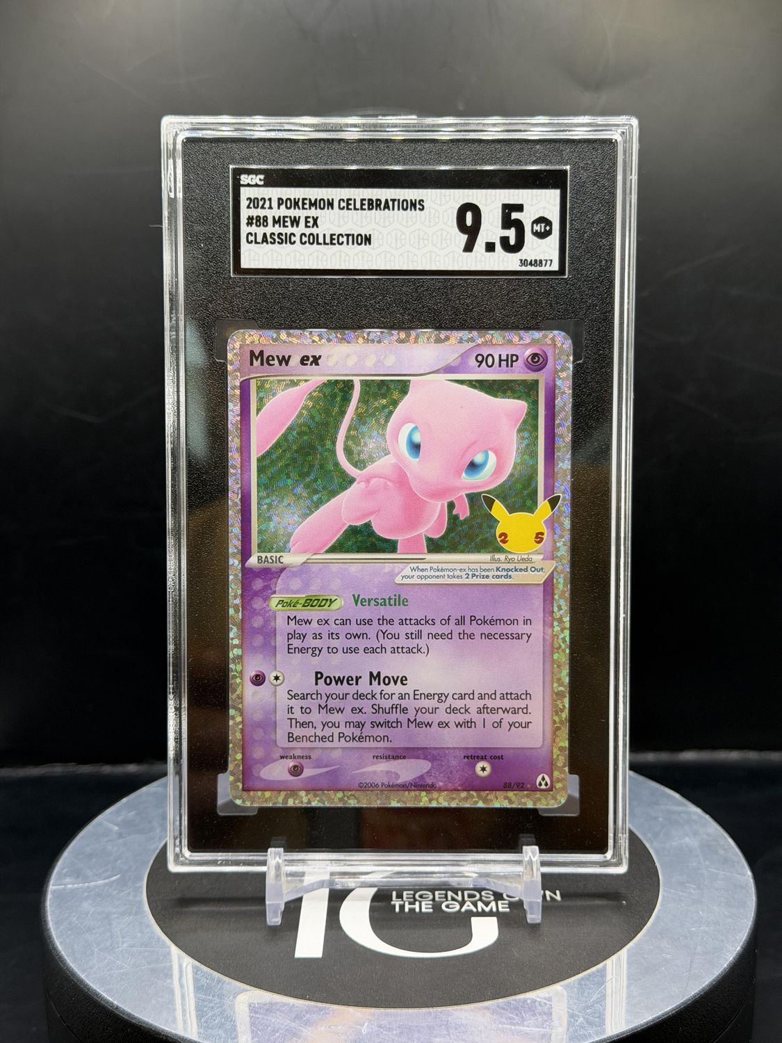 2021 Pokemon Celebration #88 Mew Ex Classic Collection SGC 9.5