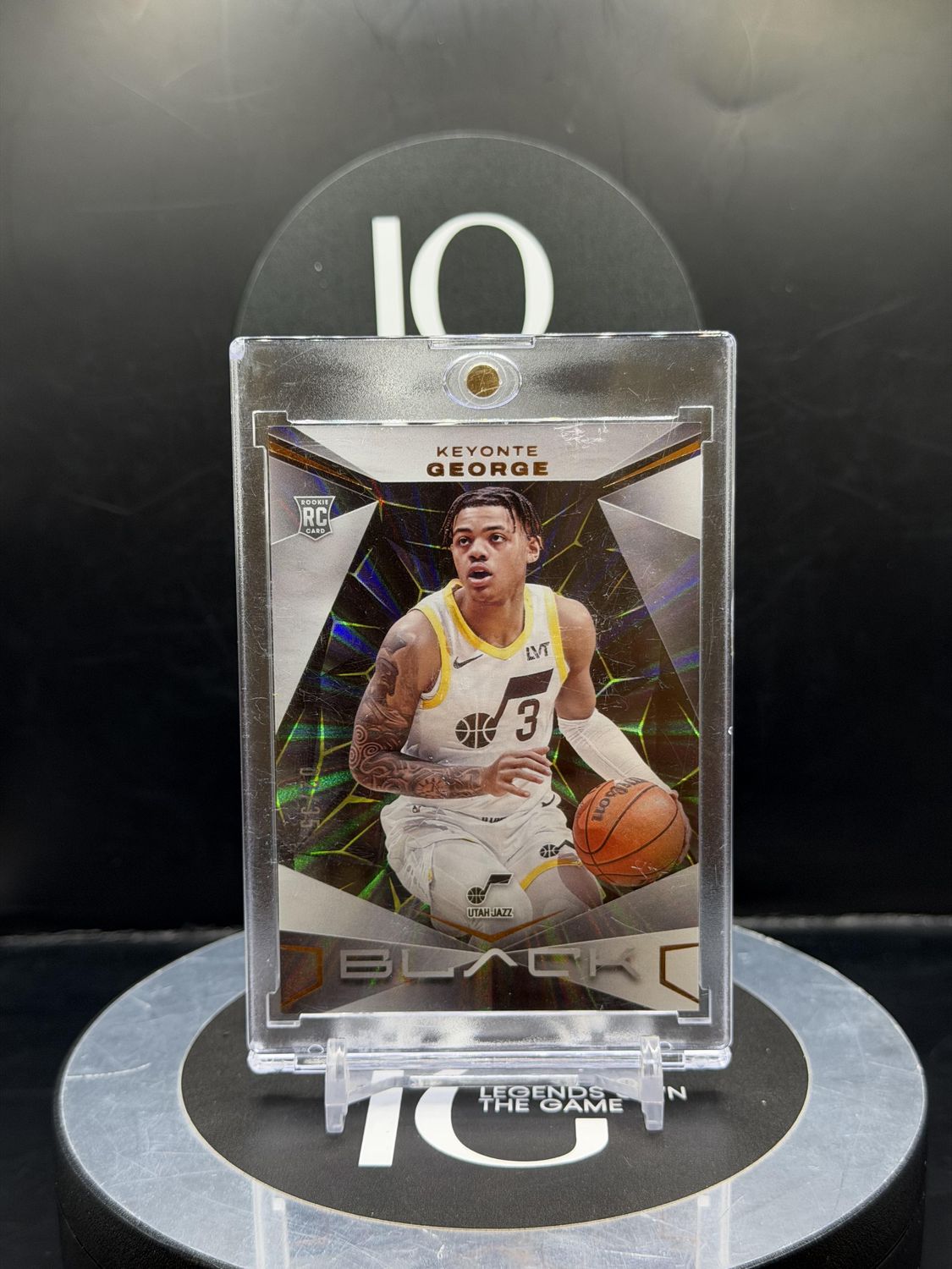 2023-24 Panini Black Basketball Keyonte George #77 02/35