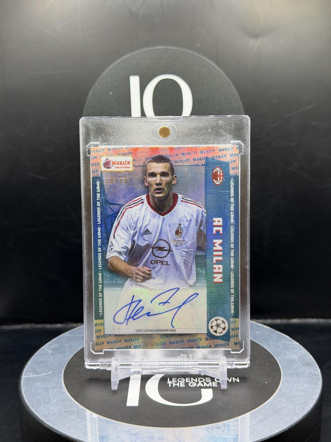 2023 Topps Merlin Heritage Andriy Shevchenko Autograph #124 8/25