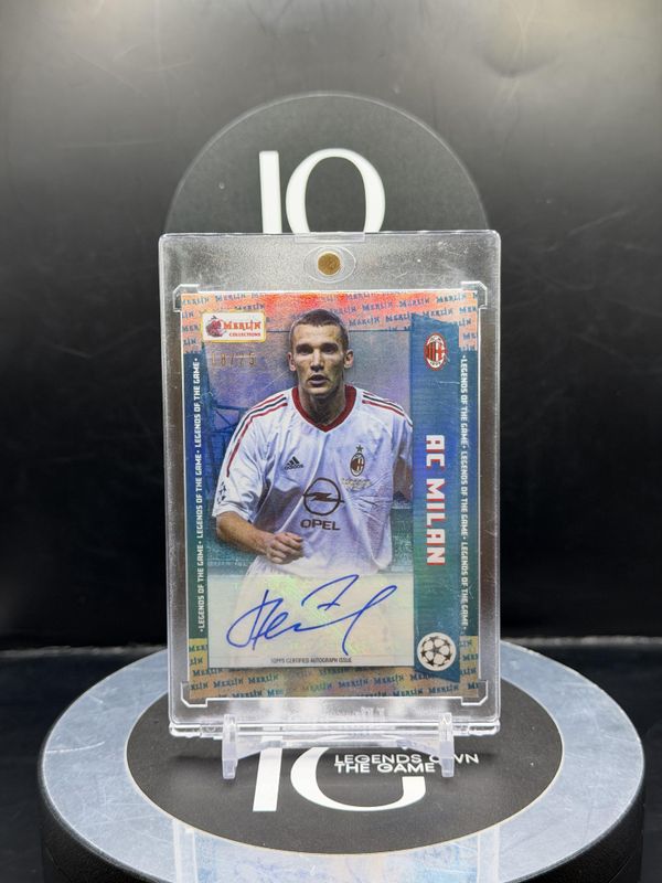 2023 Topps Merlin Heritage Andriy Shevchenko Autograph #124 8/25