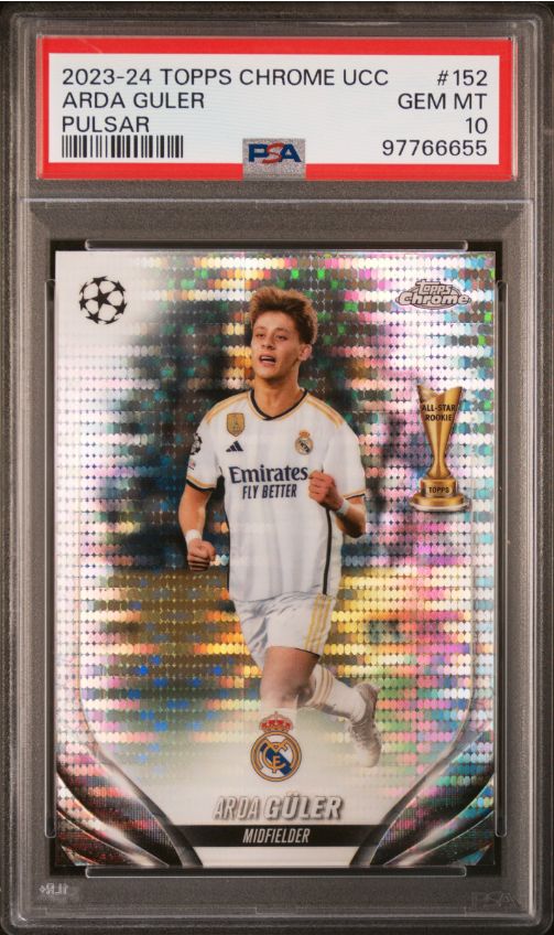 2023 Topps Chrome UEFA Arada Guler Pulsa #152 PSA 10