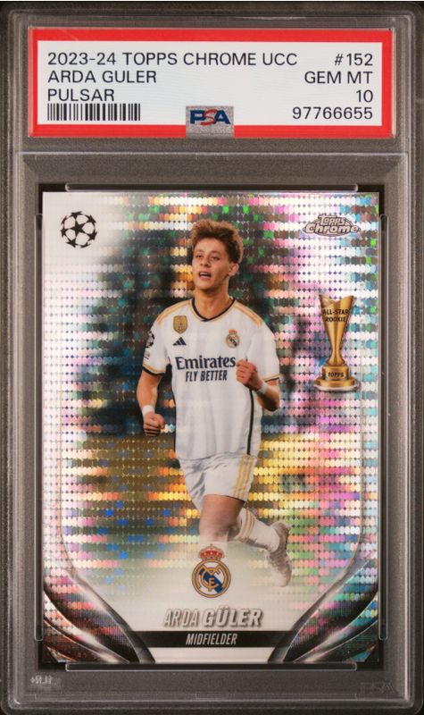 2023 Topps Chrome UEFA Arada Guler Pulsa #152 PSA 10