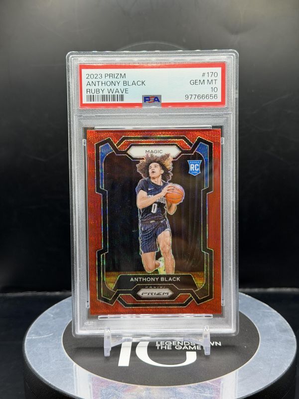 2023 Panini Prizm Anthony Black Ruby Wave #170 PSA 10