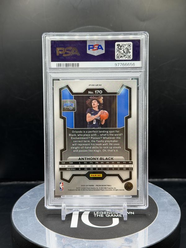 2023 Panini Prizm Anthony Black Ruby Wave #170 PSA 10