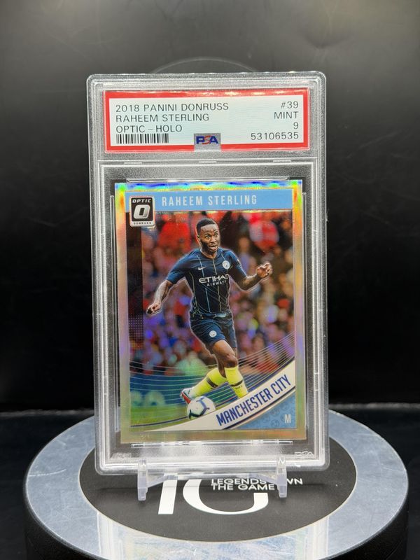 2018 Panini Donruss Raheem Sterling Optic-Holo #39 PSA 9