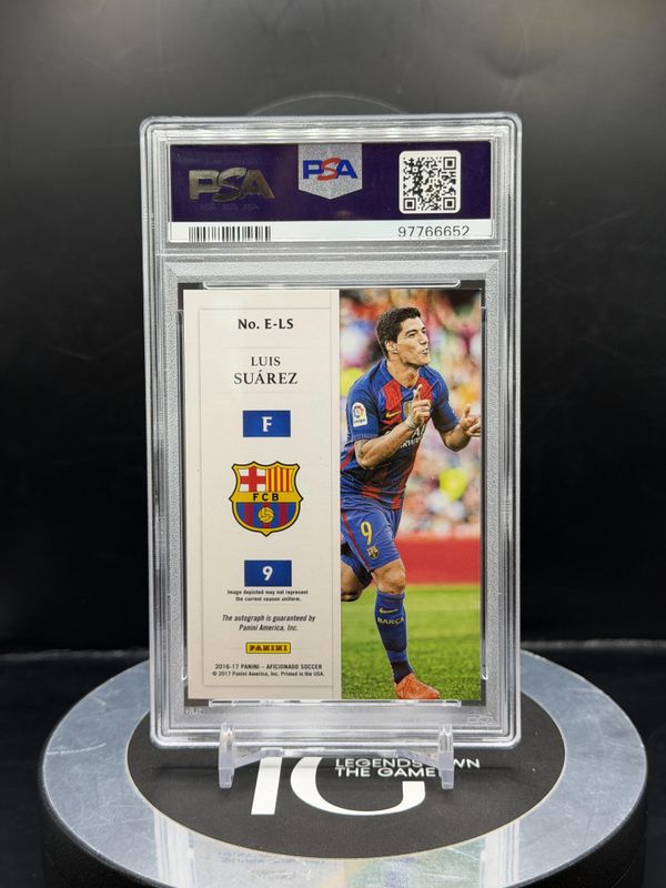 2016 Panini Aficionado Luis Suarez Endorsements Auto. #E-LS 08/40 PSA 9