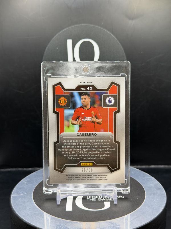 2023-24 Panini Prizm Premiere League Casemiro #42 26/30