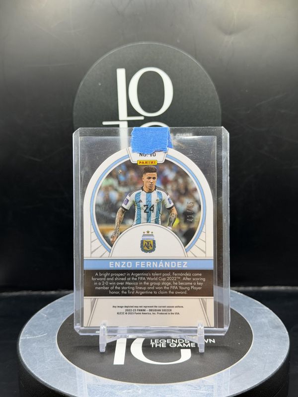 2022 Panini Obisidan Soccer Enzo Fernandez #10 41/65