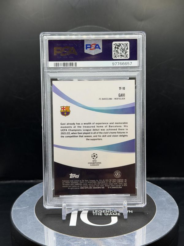 2023-24 Topps Chrome UCC Gavi Tifo #TF10 PSA 9