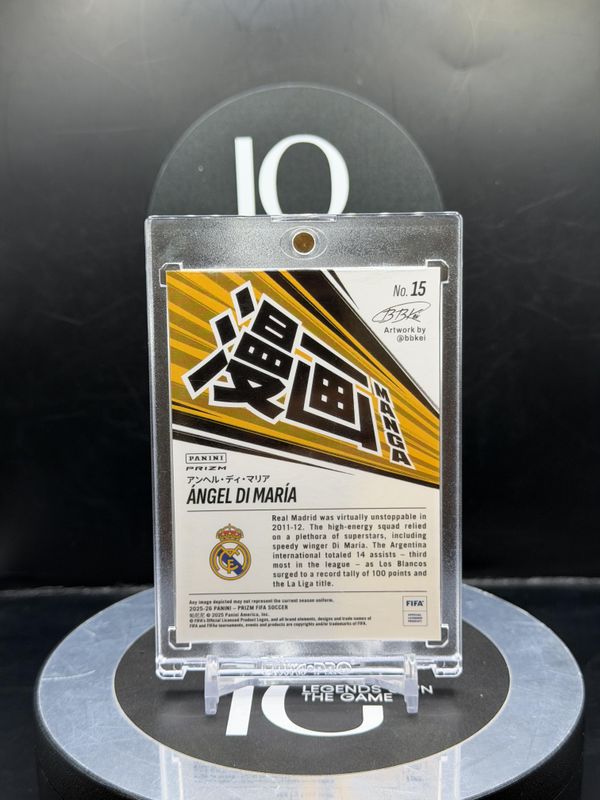 2025-26 Panini Prizm Fifa Soccer Manga Angel Di Maria #15