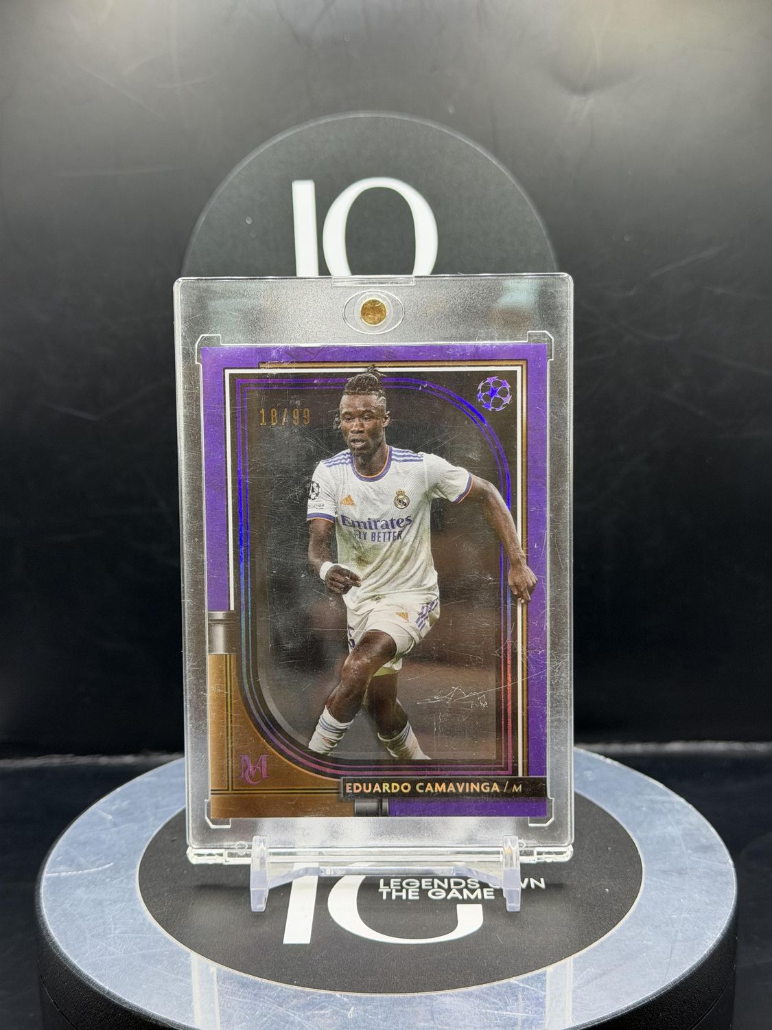 2022 Topps Musem Collection UEFA Eduardo Camavinga #46 18/99