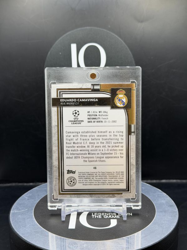 2022 Topps Musem Collection UEFA Eduardo Camavinga #46 18/99