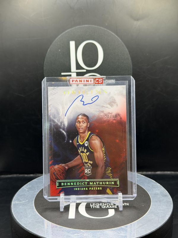 2022-23 Panini Origins Basketball Bennedict Mathurin Autograph #RA-BMN 20/99