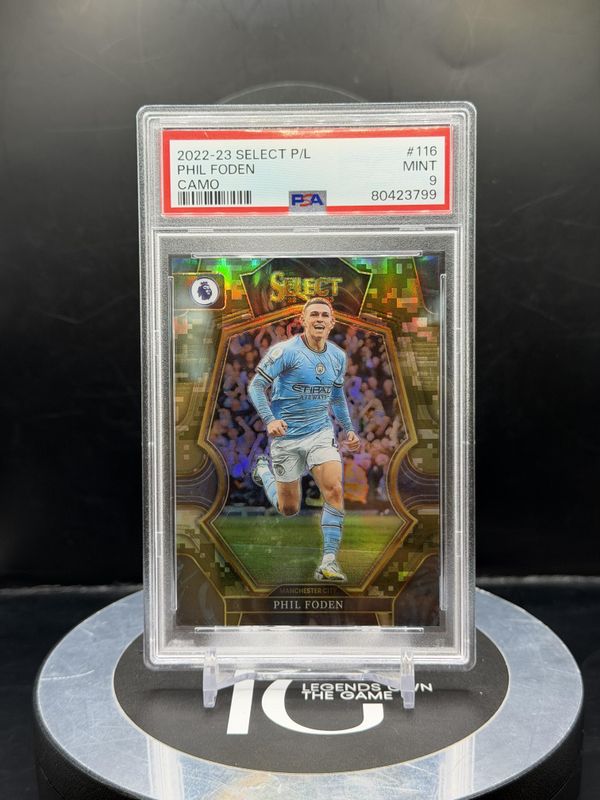 2022-23 Select P/L Phil Foden Camo #116 77/199 PSA 9