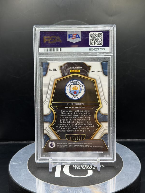 2022-23 Select P/L Phil Foden Camo #116 77/199 PSA 9