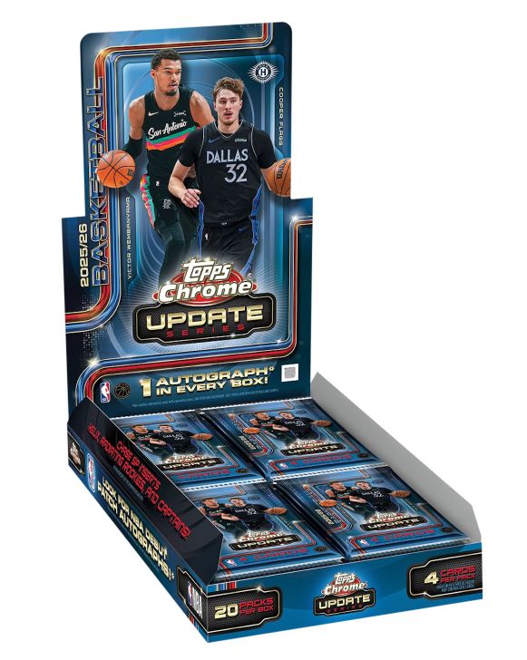 2025-26 Topps Chrome Update Series Basketball Hobby Box