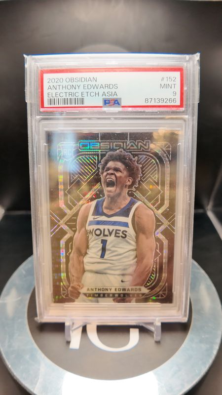 2020 Obsidian Anthony Edwards Electric Etch Asia #152 PSA 9