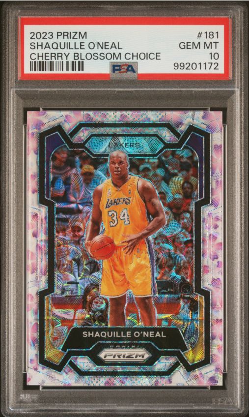 2023 Prizm Shaquille O'Neal Cherry Blossom Choice #181 PSA 10