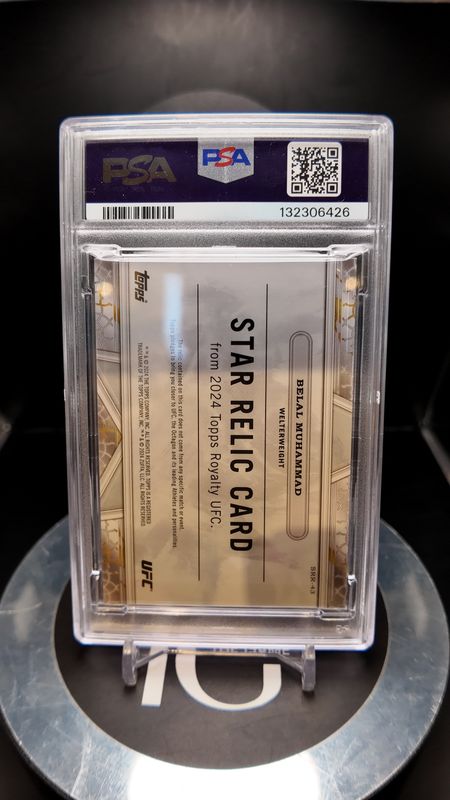 2024 Topps Royalty UFC Belal Muhammad Star Relic-Platinum 1/1 #SRR43 PSA 8