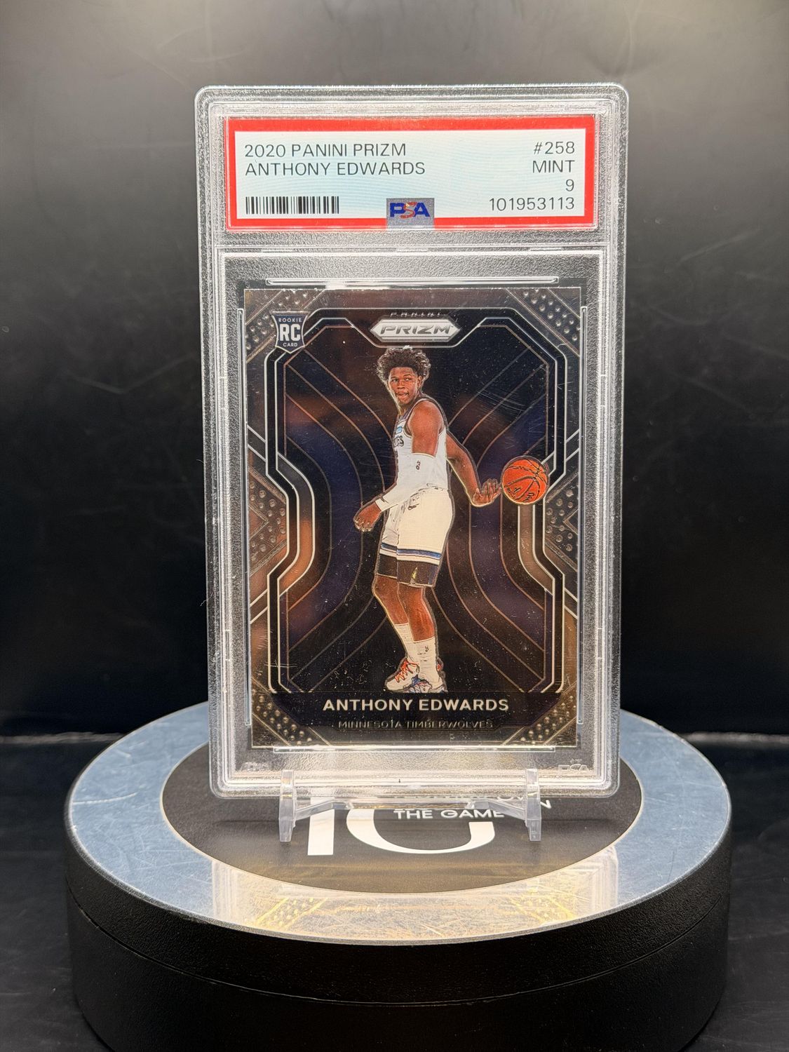 2020 Panini Prizm Anthony Edwards #258 PSA 9