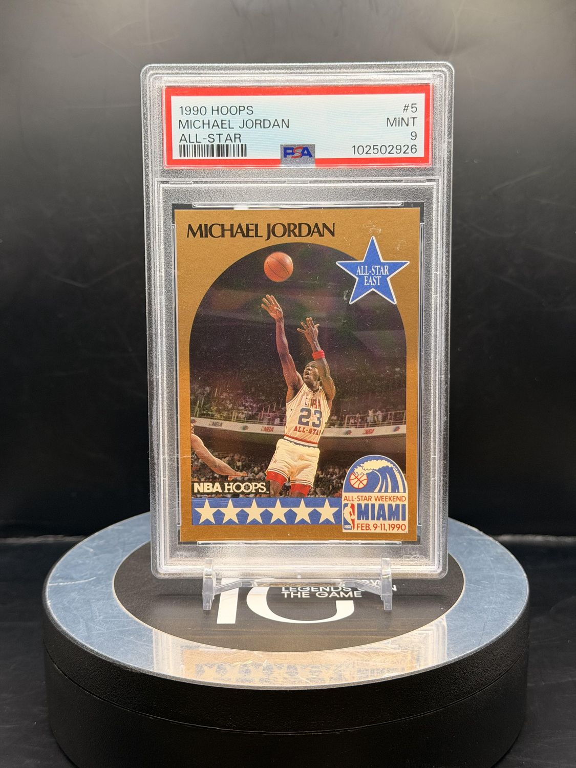 1990 Hoops Michael Jordan All-Star #5 PSA 9