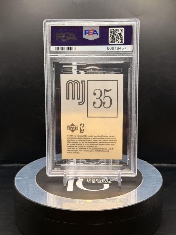 1998 UD International Michael Jordan MJ Stickers #35 PSA 9