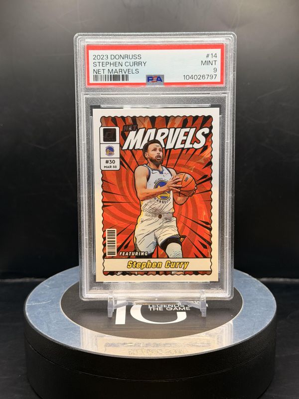 Donruss 2023 Stephen Curry Net Marvels #14 PSA 9