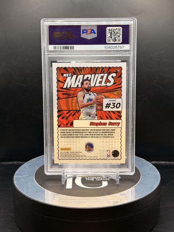 Donruss 2023 Stephen Curry Net Marvels #14 PSA 9