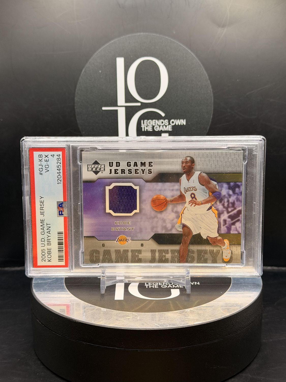 2005 U.D Game Jersey Kobe Bryant #GJ-KB PSA 4