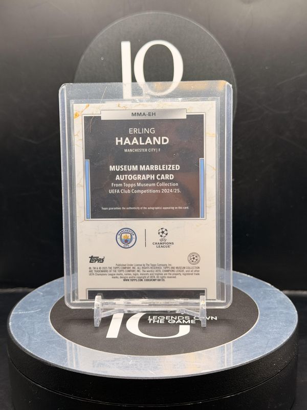 2024/25 Topps Museum Collection UCC Erling Haaland Auto 7/10 #MMA-EH