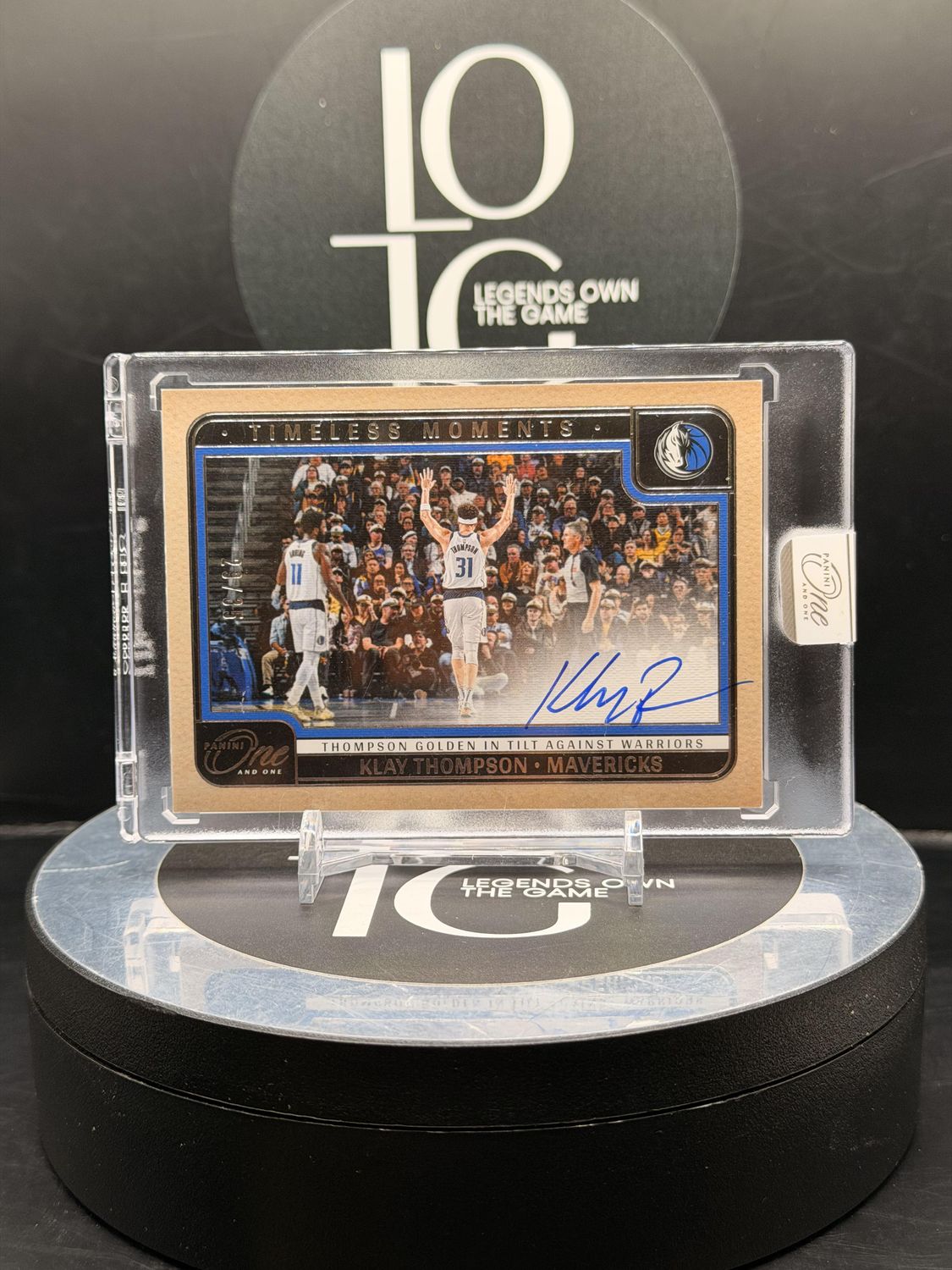 2024-25 Panini One and One Basketball Klay Thompson Auto 29/35 #TMA-KLY