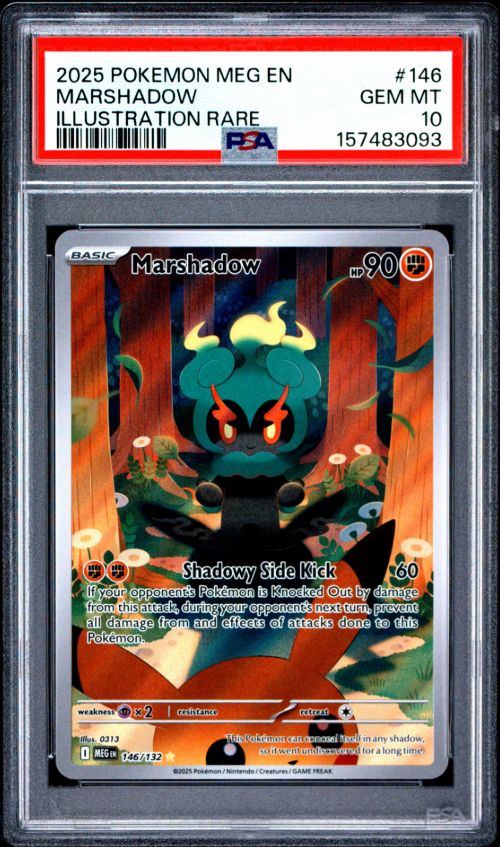 2025 Pokemon Meg En Marshadow Illustration Rar #146 PSA 10