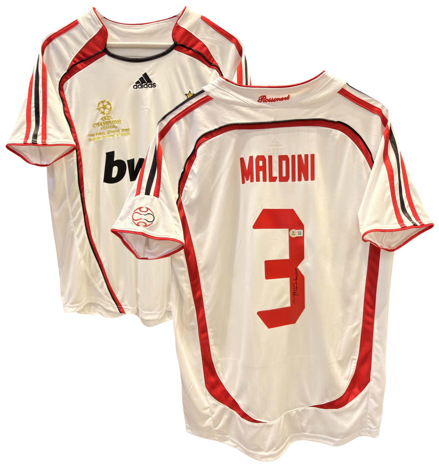 Paolo Maldini AC Milan UCL The Final Athens 2007 Signed Jersey